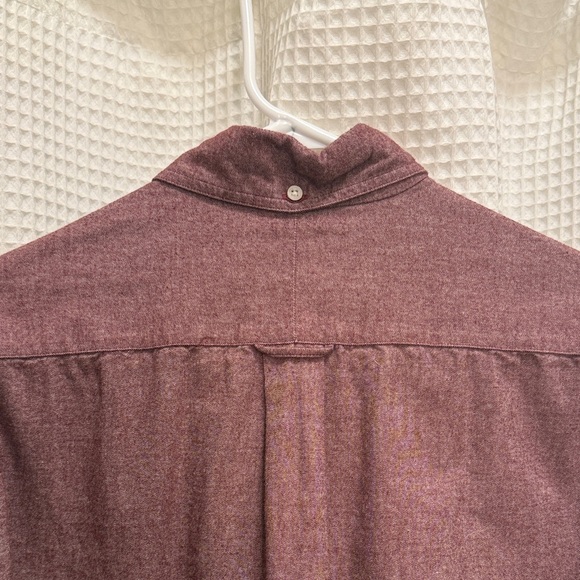 Gitman Bros Men's Button-Down Shirt - Burgundy Heather - Picture 7 of 8